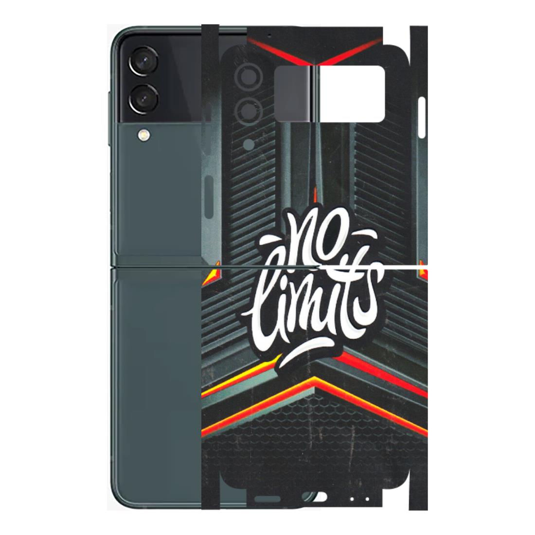 Samsung M/F/Note/Flip and C Phone Skins (All Models) - No Limits - 3D Embossed Finish (L-286) Samsung Galaxy Z Flip 3 (5G)