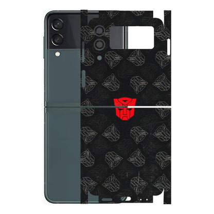 Samsung M/F/Note/Flip and C Phone Skins (All Models) - Transformers Devastation - 3D Embossed Finish (L-301) Samsung Galaxy Z Flip 3 (5G)