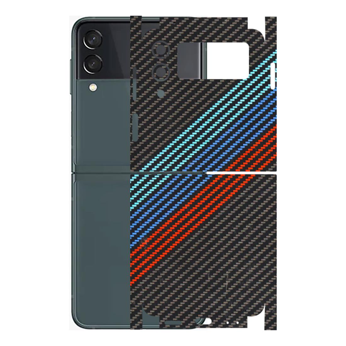 Samsung M/F/Note/Flip and C Phone Skins (All Models) - Carbon BM - 3D Embossed Finish (L-302) Samsung Galaxy Z Flip 3 (5G)