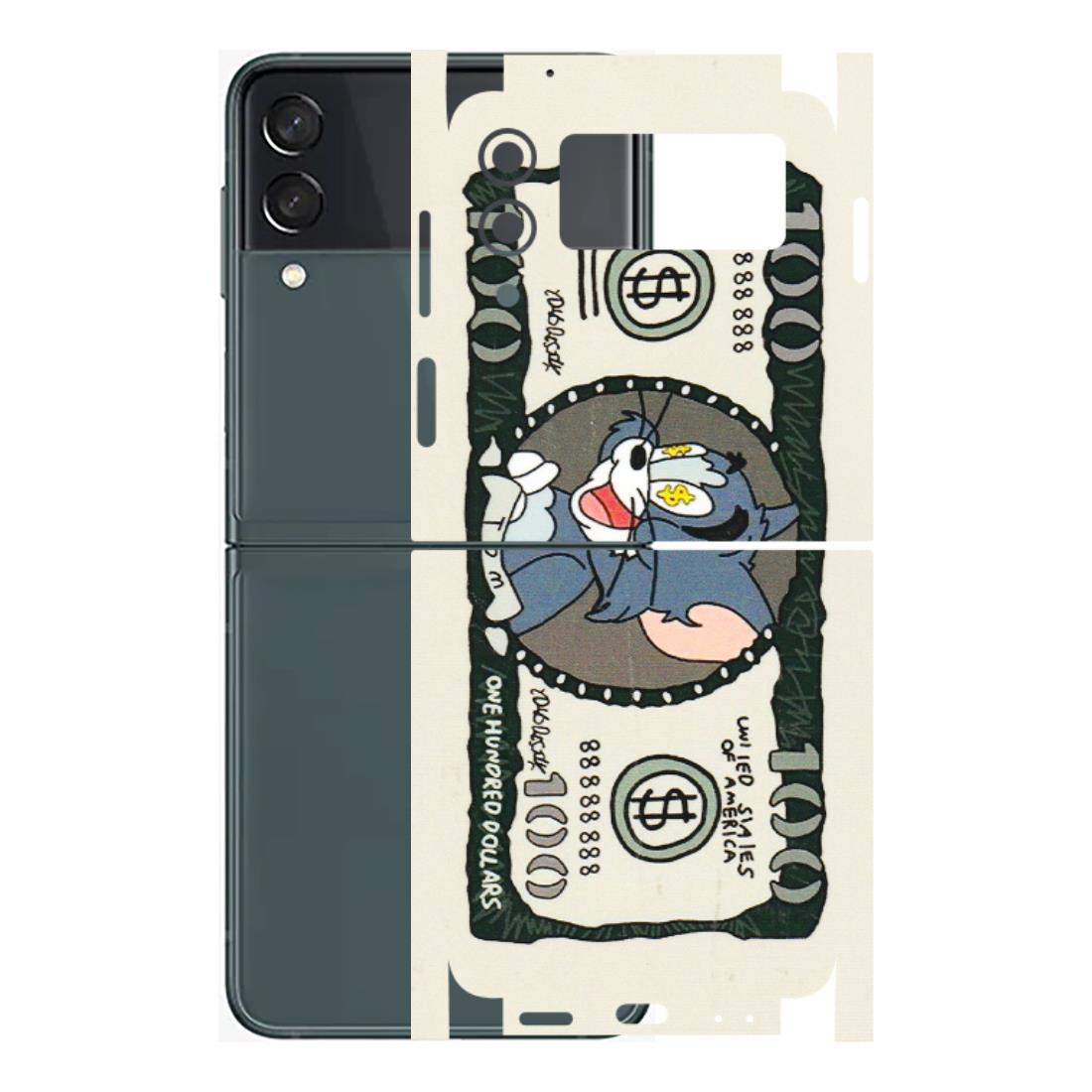 Samsung M/F/Note/Flip and C Phone Skins (All Models) - Tom Hundred Dollar - 3D Embossed Finish (L-324) Samsung Galaxy Z Flip 3 (5G)