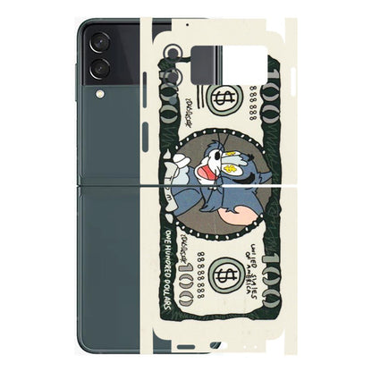 Samsung M/F/Note/Flip and C Phone Skins (All Models) - Tom Hundred Dollar - 3D Embossed Finish (L-324) Samsung Galaxy Z Flip 3 (5G)