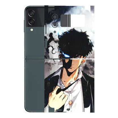 Samsung M/F/Note/Flip and C Phone Skins (All Models) - Sung Jinwoo Manhwa Anime - 3D Embossed Finish (L-328) Samsung Galaxy Z Flip 3 (5G)
