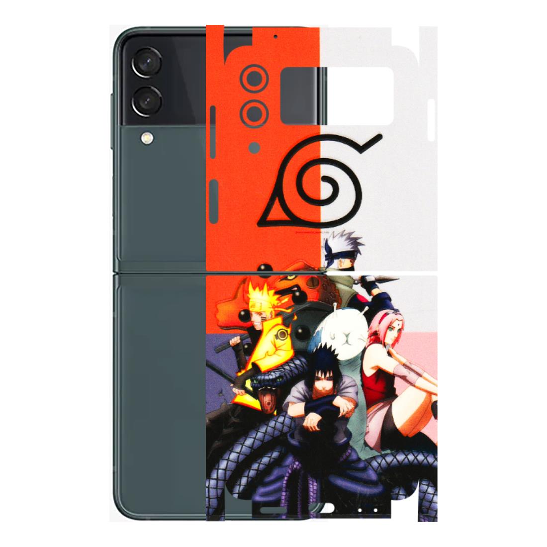 Samsung M/F/Note/Flip and C Phone Skins (All Models) - Naruto Final Fight - 3D Embossed Finish (L-33) Samsung Galaxy Z Flip 3 (5G)