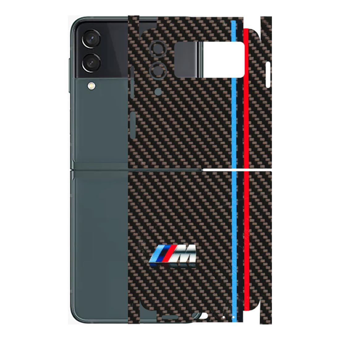 Samsung M/F/Note/Flip and C Phone Skins (All Models) - BM Carbon Fiber Feels - 3D Embossed Finish (L-38) Samsung Galaxy Z Flip 3 (5G)