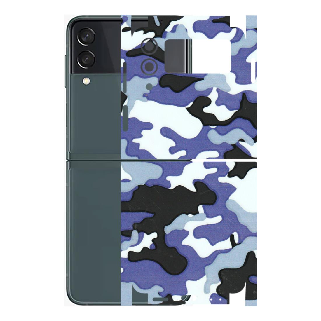 Samsung M/F/Note/Flip and C Phone Skins (All Models) - Powerfull Military Camoflauge - 3D Embossed Finish (L-49) Samsung Galaxy Z Flip 3 (5G)