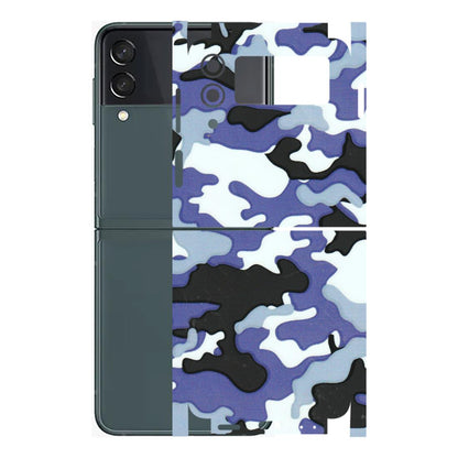 Samsung M/F/Note/Flip and C Phone Skins (All Models) - Powerfull Military Camoflauge - 3D Embossed Finish (L-49) Samsung Galaxy Z Flip 3 (5G)