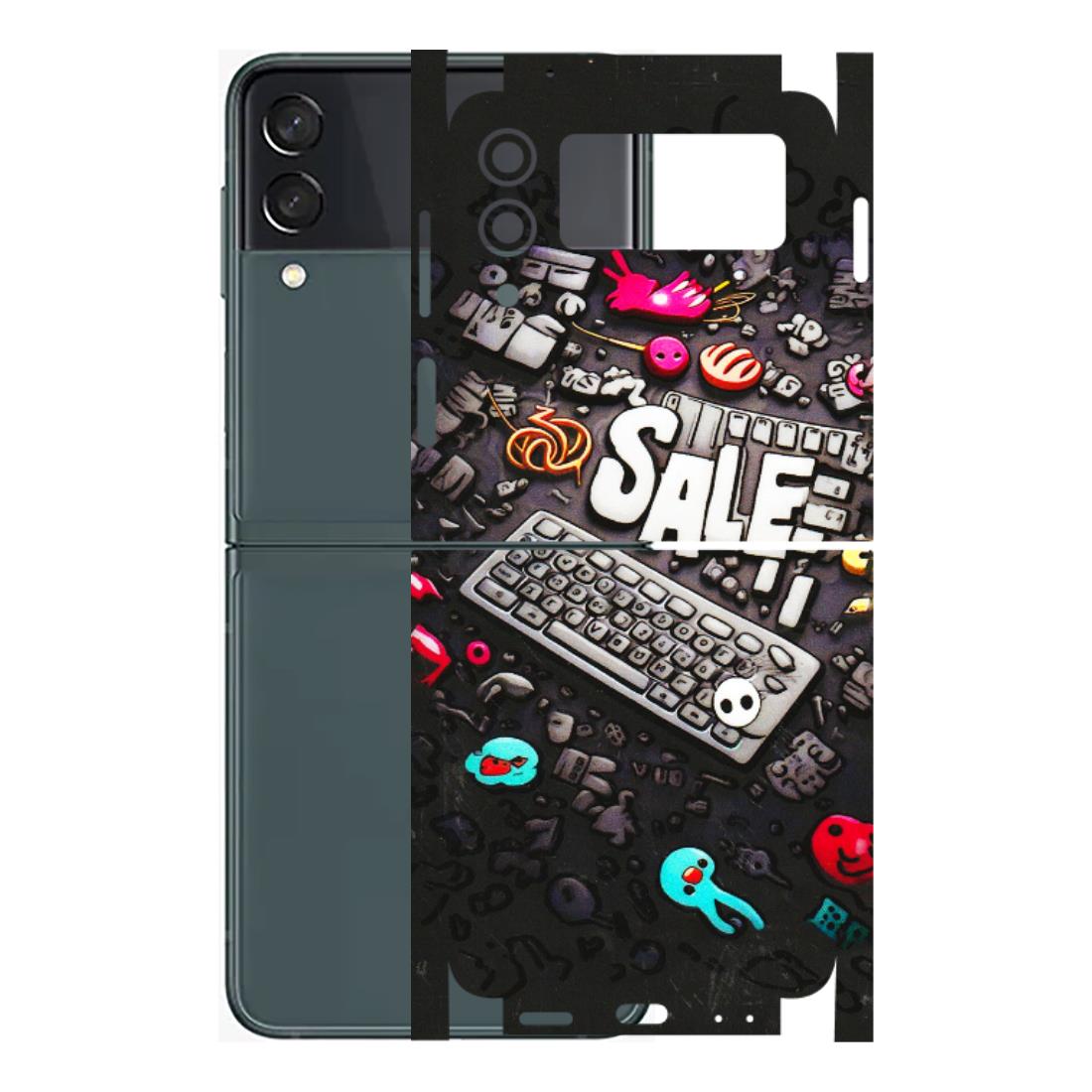 Samsung M/F/Note/Flip and C Phone Skins (All Models) - Gadgets Sale - 3D Embossed Finish (L-50) Samsung Galaxy Z Flip 3 (5G)