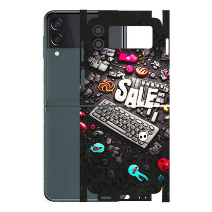 Samsung M/F/Note/Flip and C Phone Skins (All Models) - Gadgets Sale - 3D Embossed Finish (L-50) Samsung Galaxy Z Flip 3 (5G)