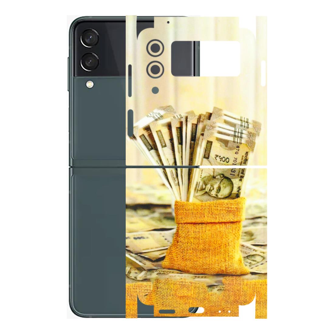 Samsung M/F/Note/Flip and C Phone Skins (All Models) - Show Me The Money - 3D Embossed Finish (L-52) Samsung Galaxy Z Flip 3 (5G)