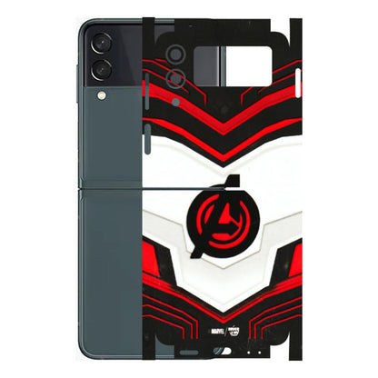 Samsung M/F/Note/Flip and C Phone Skins (All Models) - Avengers Logo - 3D Embossed Finish (L-55) Samsung Galaxy Z Flip 3 (5G)