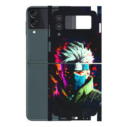 Samsung M/F/Note/Flip and C Phone Skins (All Models) - Anime Cool Character - 3D Embossed Finish (L-59) Samsung Galaxy Z Flip 3 (5G)