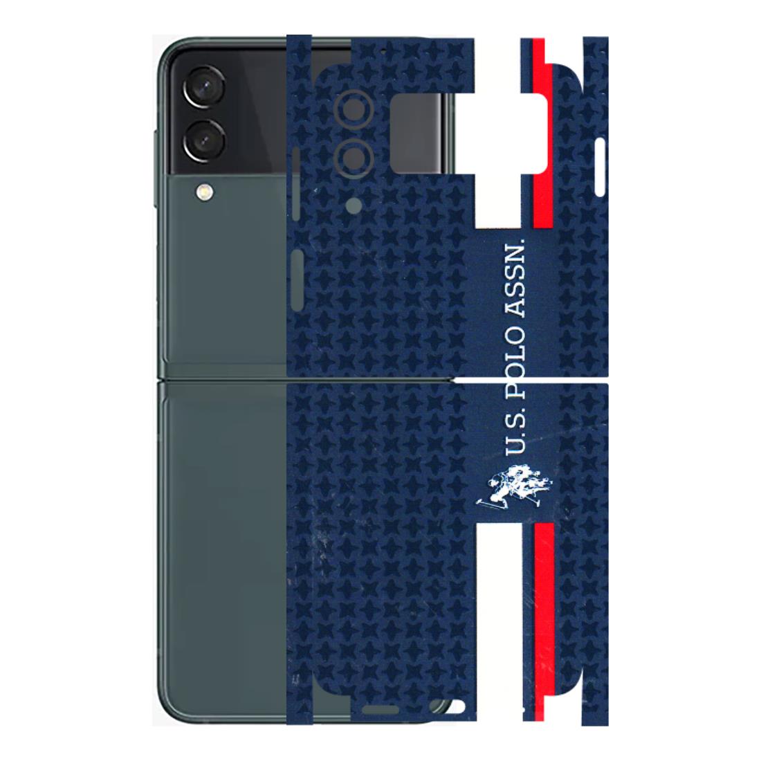 Samsung M/F/Note/Flip and C Phone Skins (All Models) - US POLO Designer Brand - 3D Embossed Finish (L-65) Samsung Galaxy Z Flip 3 (5G)
