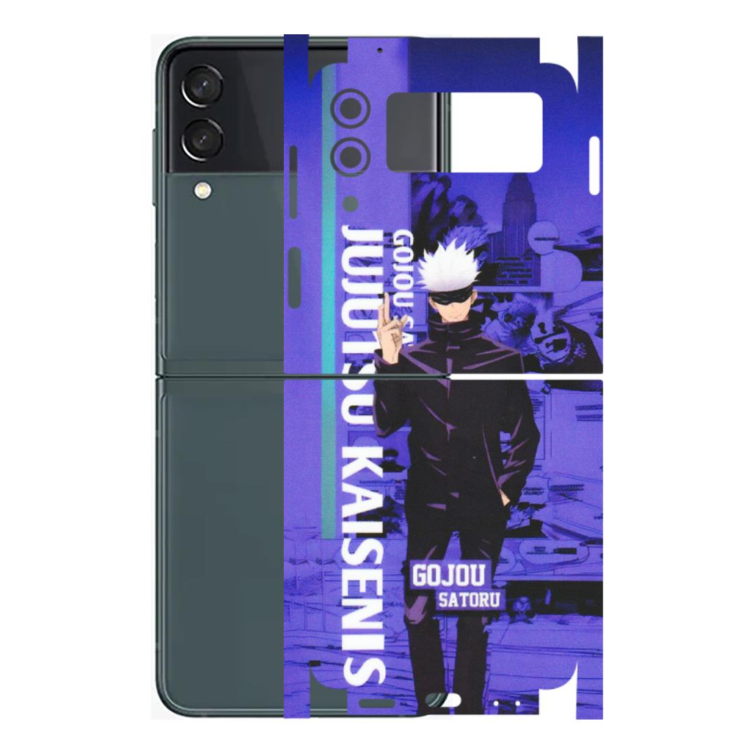 Samsung M/F/Note/Flip and C Phone Skins (All Models) - Jujutsu Kaisen Gojo - Matte Finish (M-05) Samsung Galaxy Z Flip 3 (5G)