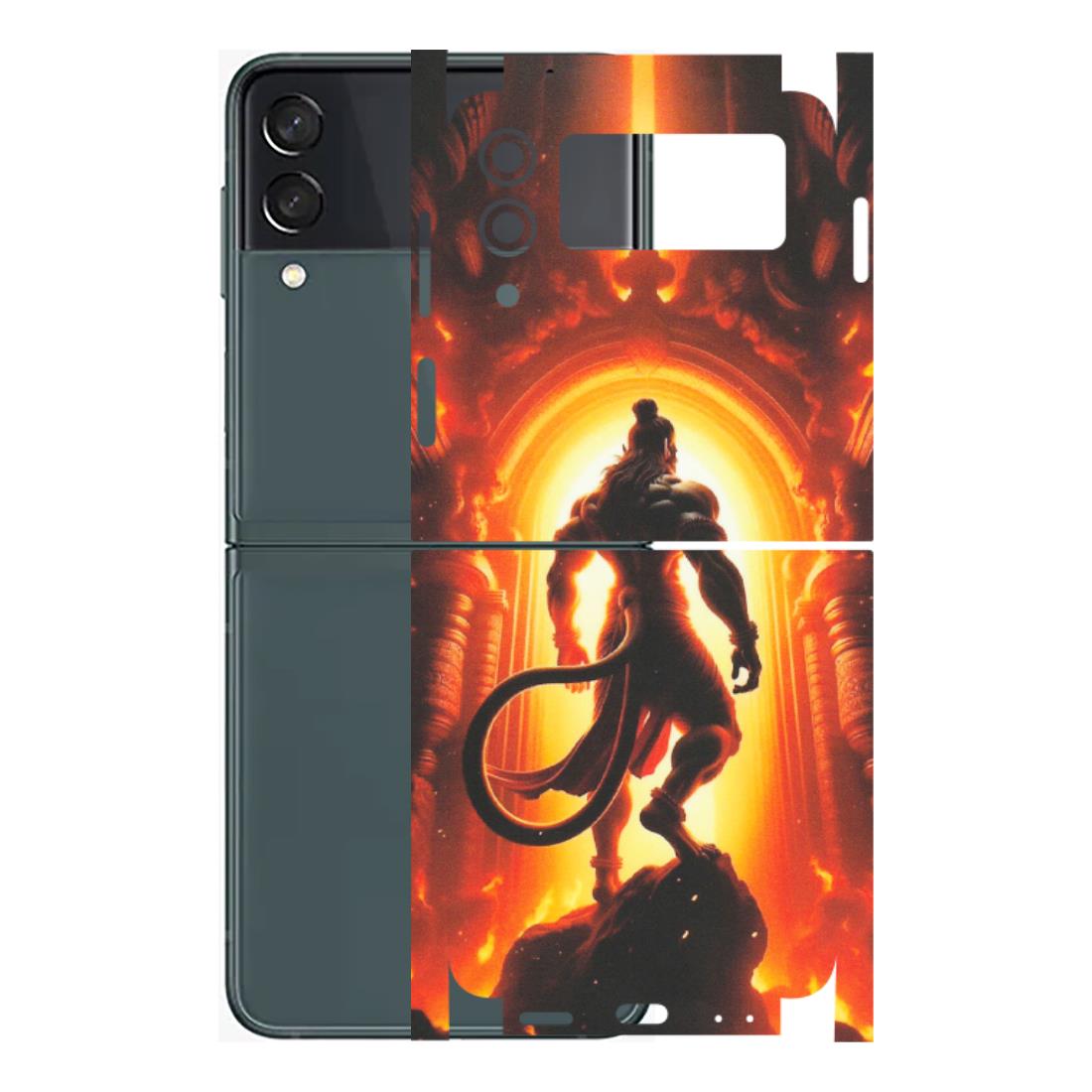 Samsung M/F/Note/Flip and C Phone Skins (All Models) - HanumanJi - Matte Finish (M-06) Samsung Galaxy Z Flip 3 (5G)