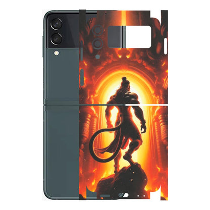 Samsung M/F/Note/Flip and C Phone Skins (All Models) - HanumanJi - Matte Finish (M-06) Samsung Galaxy Z Flip 3 (5G)