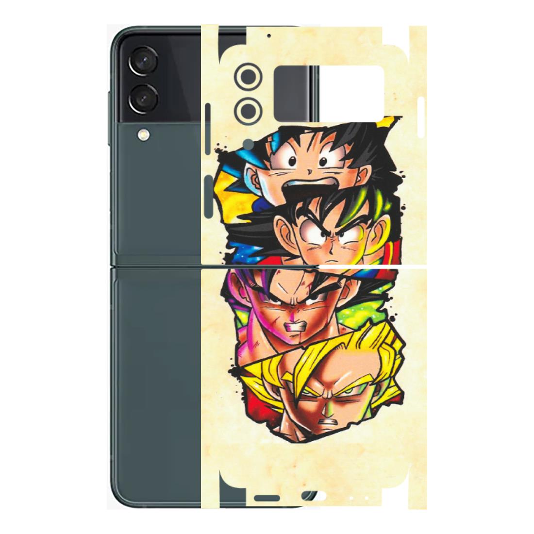 Samsung M/F/Note/Flip and C Phone Skins (All Models) - Angry Multi Anime - Matte Finish (M-113) Samsung Galaxy Z Flip 3 (5G)