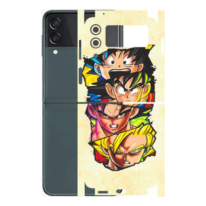 Samsung M/F/Note/Flip and C Phone Skins (All Models) - Angry Multi Anime - Matte Finish (M-113) Samsung Galaxy Z Flip 3 (5G)
