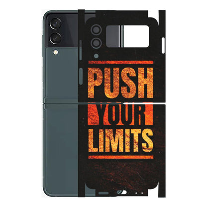 Samsung M/F/Note/Flip and C Phone Skins (All Models) - Push Your Limits - Matte Finish (M-118) Samsung Galaxy Z Flip 3 (5G)