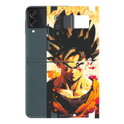 Samsung M/F/Note/Flip and C Phone Skins (All Models) - Angry Goku - Matte Finish (M-12) Samsung Galaxy Z Flip 3 (5G)