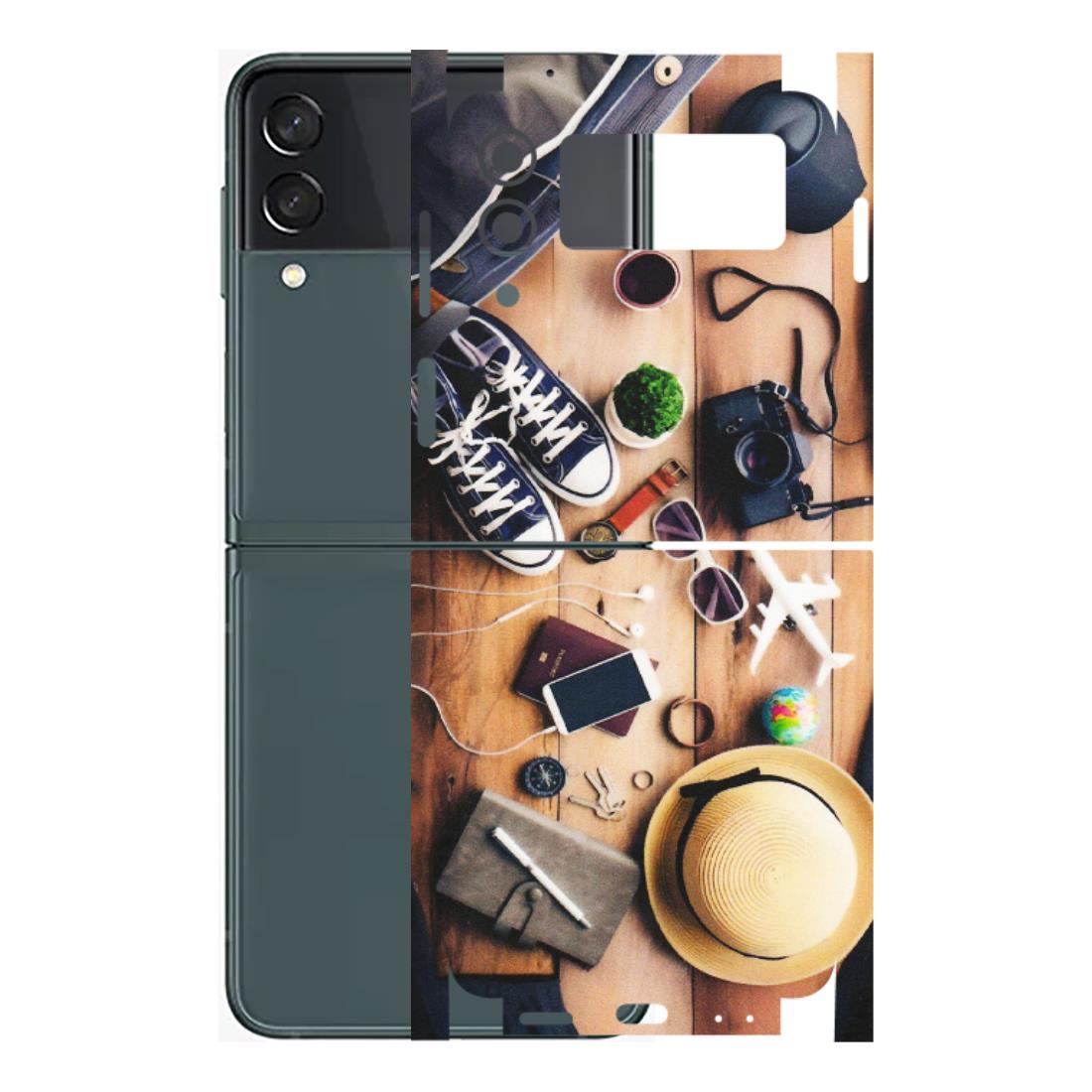 Samsung M/F/Note/Flip and C Phone Skins (All Models) - Travel Wanderlust - Matte Finish (M-133) Samsung Galaxy Z Flip 3 (5G)