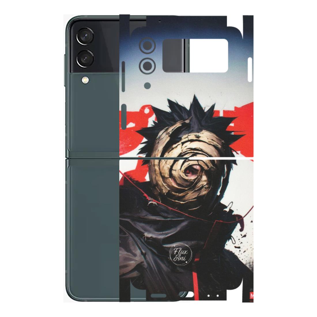 Samsung M/F/Note/Flip and C Phone Skins (All Models) - Obito Uchiha Cool Anime - Matte Finish (M-134) Samsung Galaxy Z Flip 3 (5G)