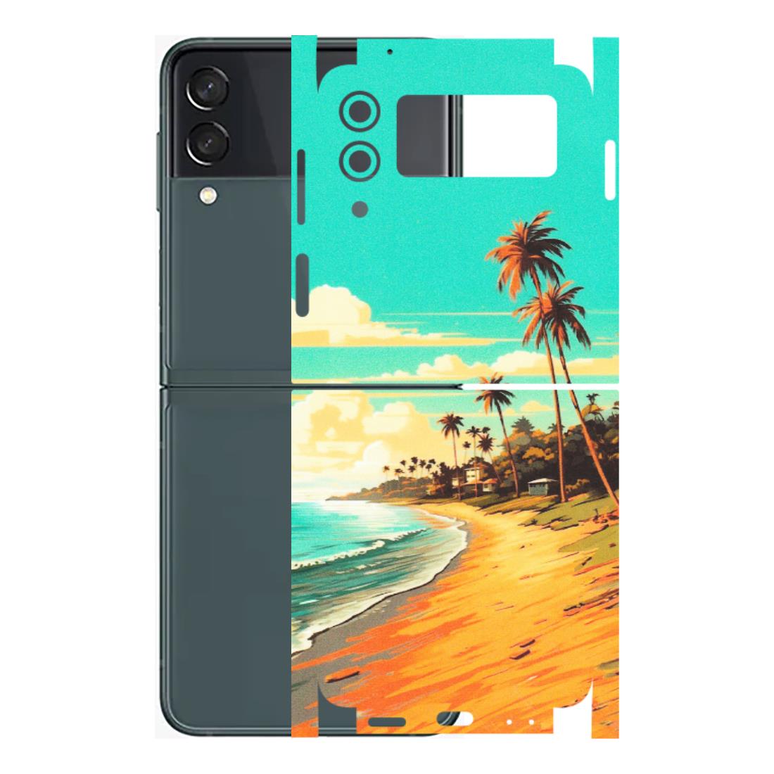 Samsung M/F/Note/Flip and C Phone Skins (All Models) - Miami Beach - Matte Finish (M-136) Samsung Galaxy Z Flip 3 (5G)