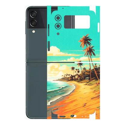 Samsung M/F/Note/Flip and C Phone Skins (All Models) - Miami Beach - Matte Finish (M-136) Samsung Galaxy Z Flip 3 (5G)