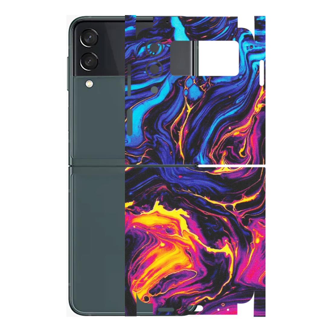 Samsung M/F/Note/Flip and C Phone Skins (All Models) - Abstract Paint Classy - Matte Finish (M-15) Samsung Galaxy Z Flip 3 (5G)