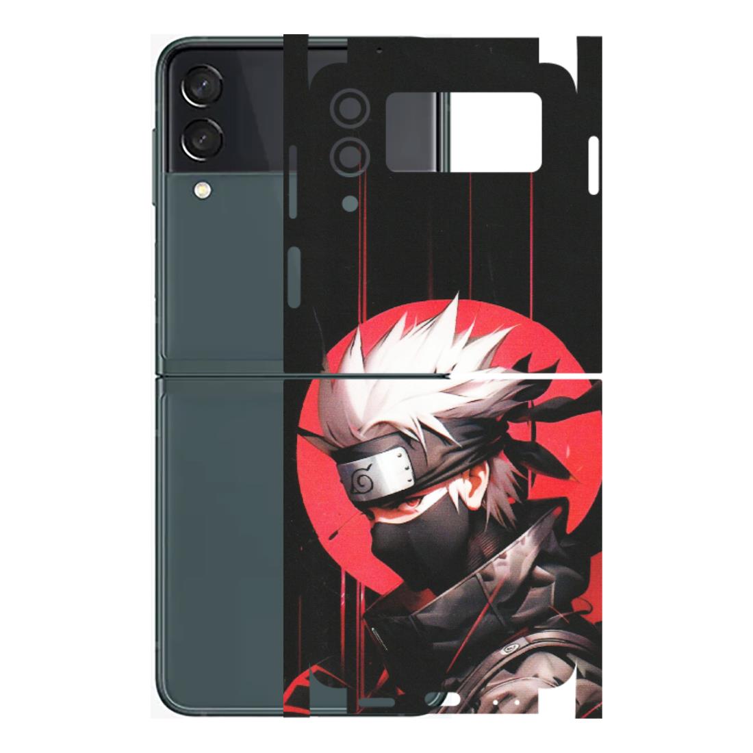 Samsung M/F/Note/Flip and C Phone Skins (All Models) - Naruto Anime Blood - Matte Finish (M-170) Samsung Galaxy Z Flip 3 (5G)