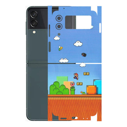 Samsung M/F/Note/Flip and C Phone Skins (All Models) - Mario Game Scene - Matte Finish (M-24) Samsung Galaxy Z Flip 3 (5G)