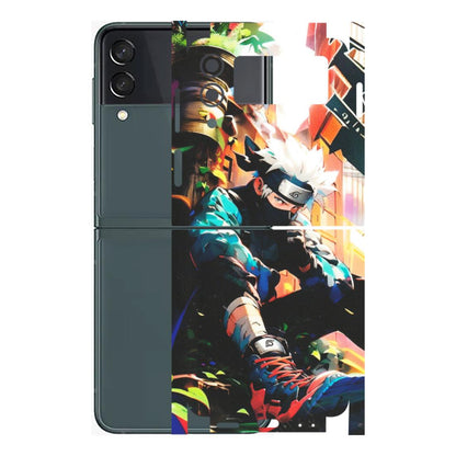 Samsung M/F/Note/Flip and C Phone Skins (All Models) - Ash & Pikachu - Matte Finish (M-26) Samsung Galaxy Z Flip 3 (5G)