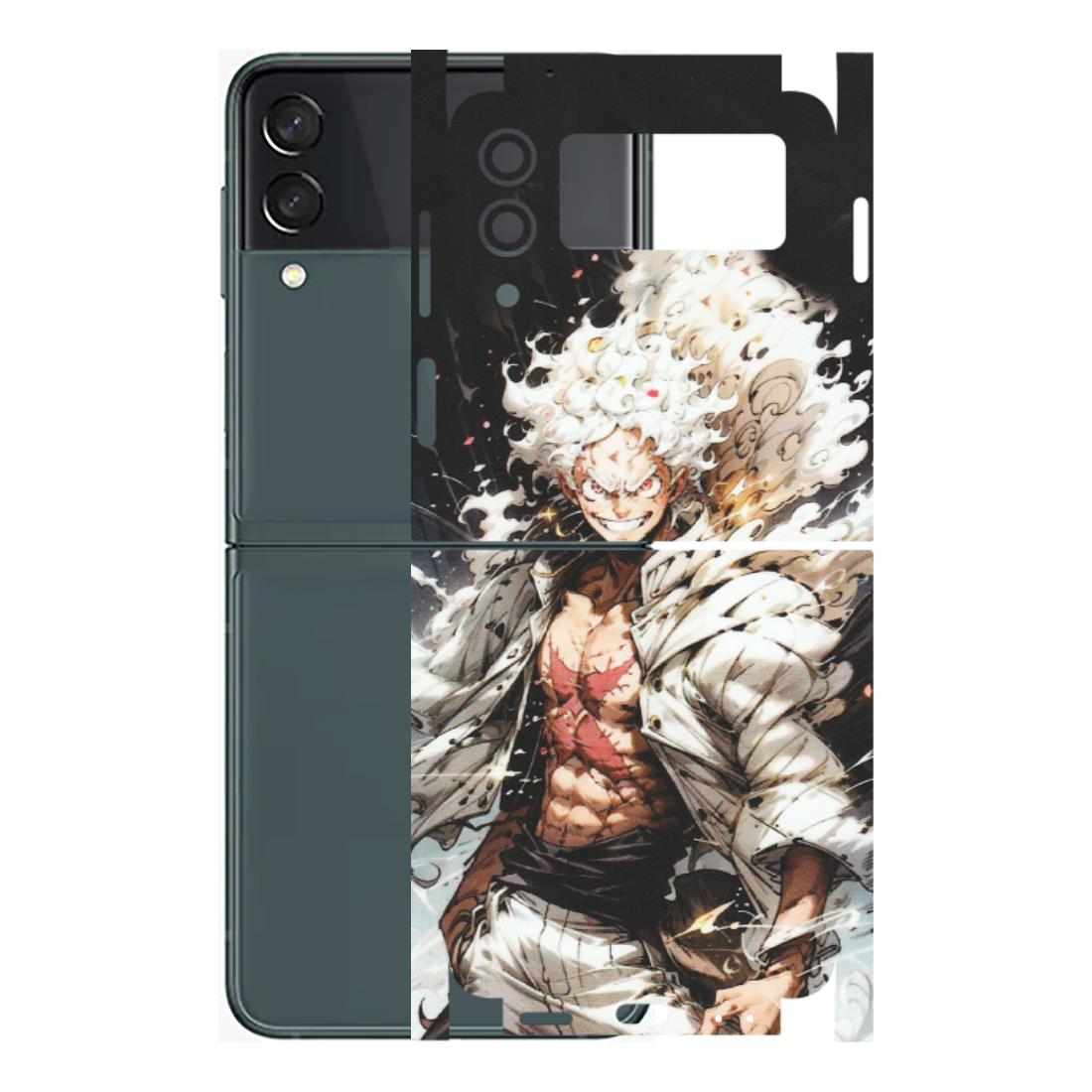 Samsung M/F/Note/Flip and C Phone Skins (All Models) - Anime Angry Classy Character - Matte Finish (M-34) Samsung Galaxy Z Flip 3 (5G)