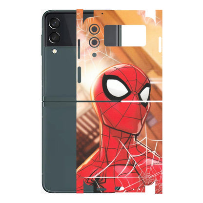 Samsung M/F/Note/Flip and C Phone Skins (All Models) - Spiderman Face New - Matte Finish (M-41) Samsung Galaxy Z Flip 3 (5G)