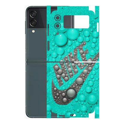 Samsung M/F/Note/Flip and C Phone Skins (All Models) - Shoe Brand Bubbles - Matte Finish (M-42) Samsung Galaxy Z Flip 3 (5G)