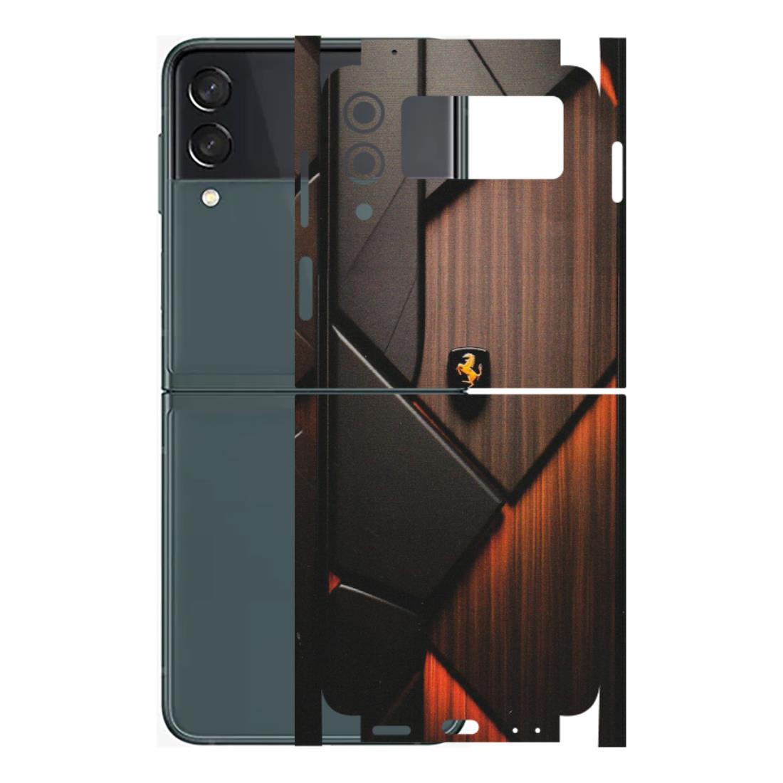 Samsung M/F/Note/Flip and C Phone Skins (All Models) - Lambo Beauty Wood Pattern Sober - Matte Finish (M-51) Samsung Galaxy Z Flip 3 (5G)