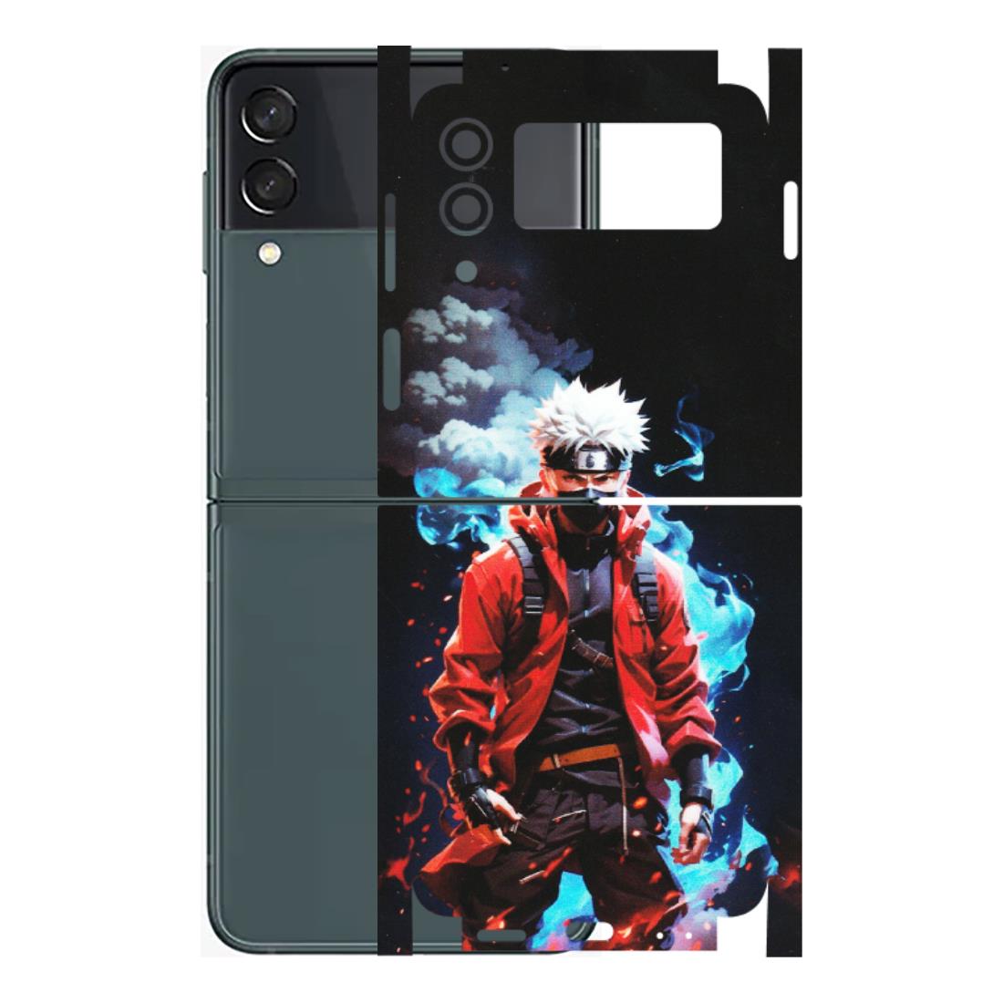 Samsung M/F/Note/Flip and C Phone Skins (All Models) - Kakashi Hatake Naruto - Matte Finish (M-60) Samsung Galaxy Z Flip 3 (5G)