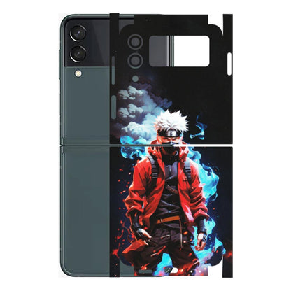 Samsung M/F/Note/Flip and C Phone Skins (All Models) - Kakashi Hatake Naruto - Matte Finish (M-60) Samsung Galaxy Z Flip 3 (5G)