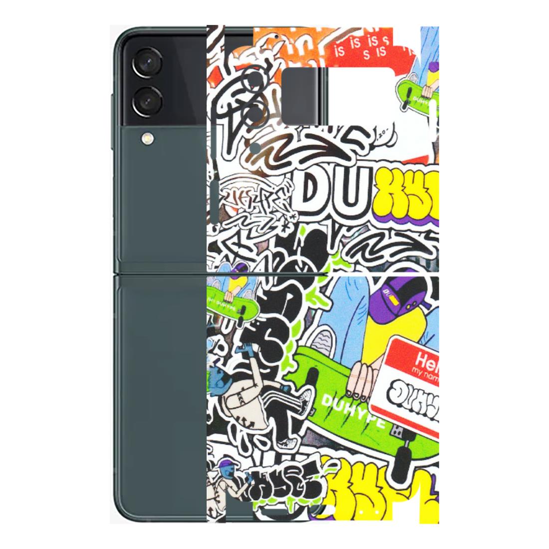 Samsung M/F/Note/Flip and C Phone Skins (All Models) - Dope Graffiti - Matte Finish (M-61) Samsung Galaxy Z Flip 3 (5G)