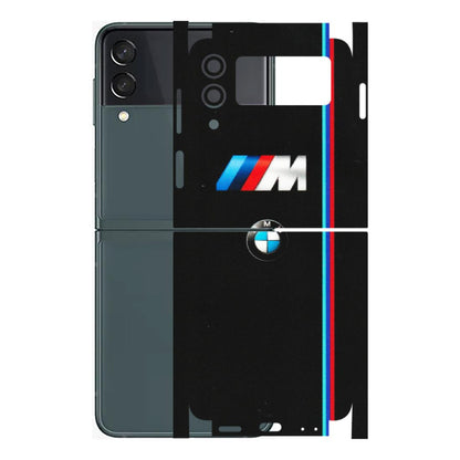 Samsung M/F/Note/Flip and C Phone Skins (All Models) - Styling With Black BMW - Matte Finish (M-74) Samsung Galaxy Z Flip 3 (5G)