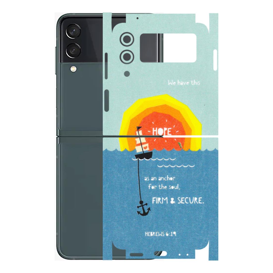 Samsung M/F/Note/Flip and C Phone Skins (All Models) - A Beautiful Sunset of Hope - Matte Finish (M-75) Samsung Galaxy Z Flip 3 (5G)