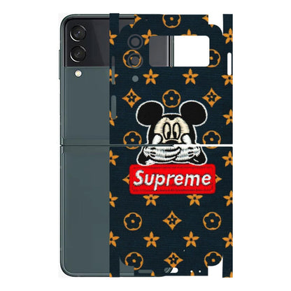 Samsung M/F/Note/Flip and C Phone Skins (All Models) - Mickey Supreme - Matte Finish (M-83) Samsung Galaxy Z Flip 3 (5G)