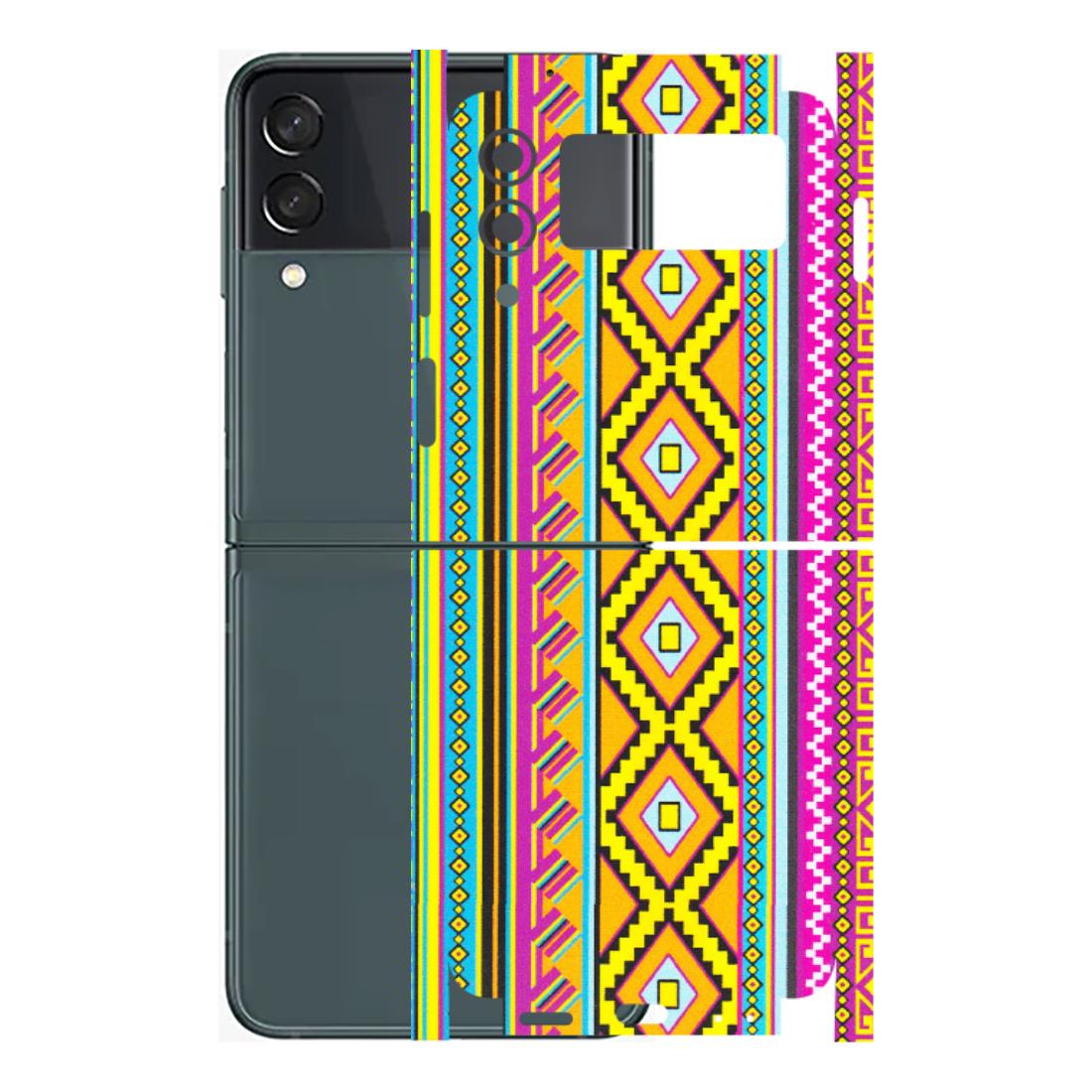 Samsung M/F/Note/Flip and C Phone Skins (All Models) - Thai illustration - Matte Finish (M-89) Samsung Galaxy Z Flip 3 (5G)