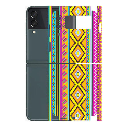 Samsung M/F/Note/Flip and C Phone Skins (All Models) - Thai illustration - Matte Finish (M-89) Samsung Galaxy Z Flip 3 (5G)