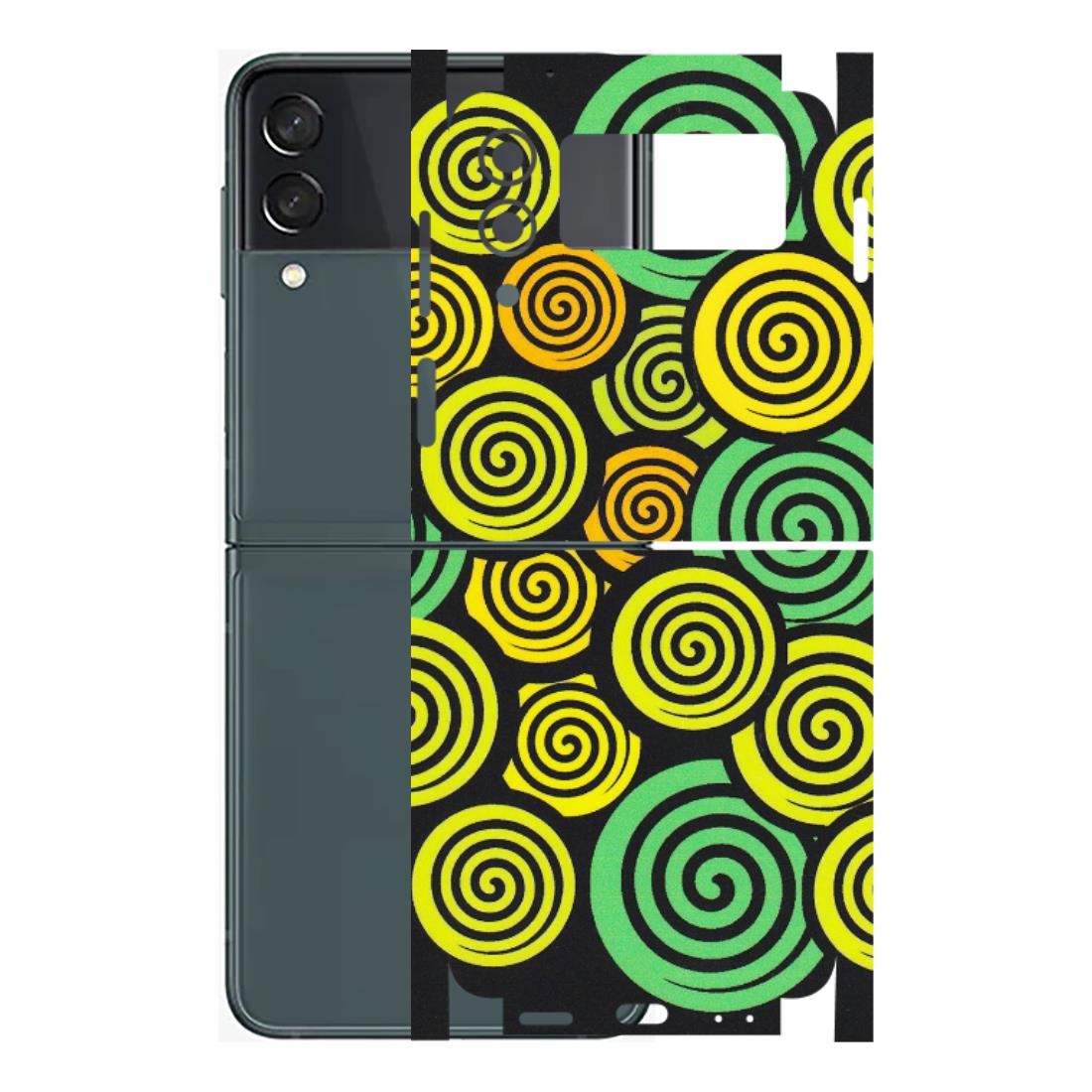 Samsung M/F/Note/Flip and C Phone Skins (All Models) - Crazy Spiral - Matte Finish (M-91) Samsung Galaxy Z Flip 3 (5G)