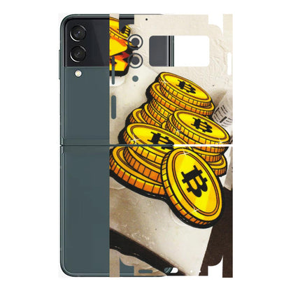 Samsung M/F/Note/Flip and C Phone Skins (All Models) - Billionaire Bitcoin Collection - Matte Finish (M-92) Samsung Galaxy Z Flip 3 (5G)