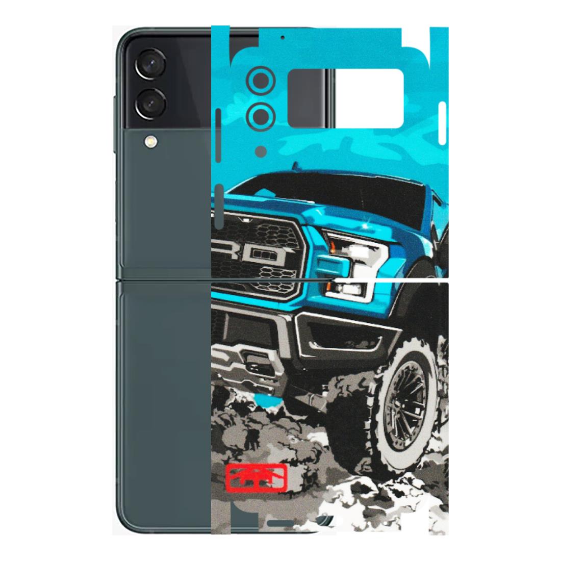 Samsung M/F/Note/Flip and C Phone Skins (All Models) - Off Roading Lover - Matte Finish (M-95) Samsung Galaxy Z Flip 3 (5G)