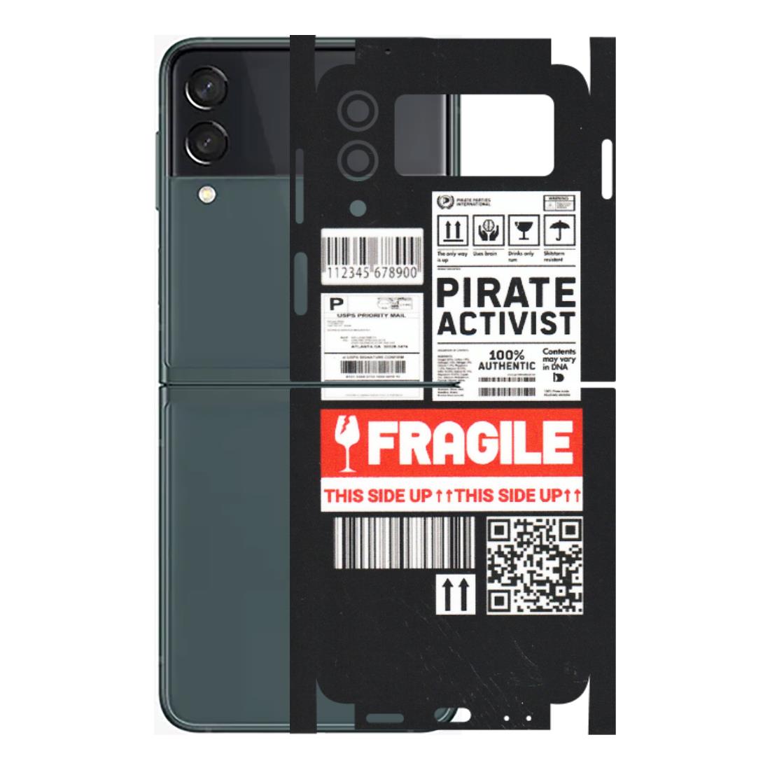 Samsung M/F/Note/Flip and C Phone Skins (All Models) - Handle With Care - Matte Finish (M-99) Samsung Galaxy Z Flip 3 (5G)