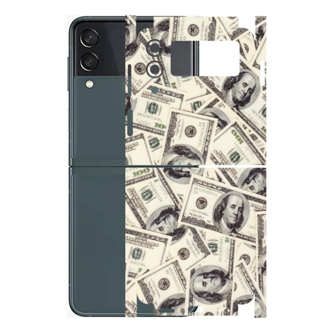 Samsung M/F/Note/Flip and C Phone Skins (All Models) - Dollar Lover - Transparent Finish (T-17) Samsung Galaxy Z Flip 3 (5G)