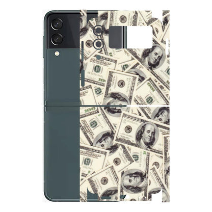 Samsung M/F/Note/Flip and C Phone Skins (All Models) - Dollar Lover - Transparent Finish (T-17) Samsung Galaxy Z Flip 3 (5G)