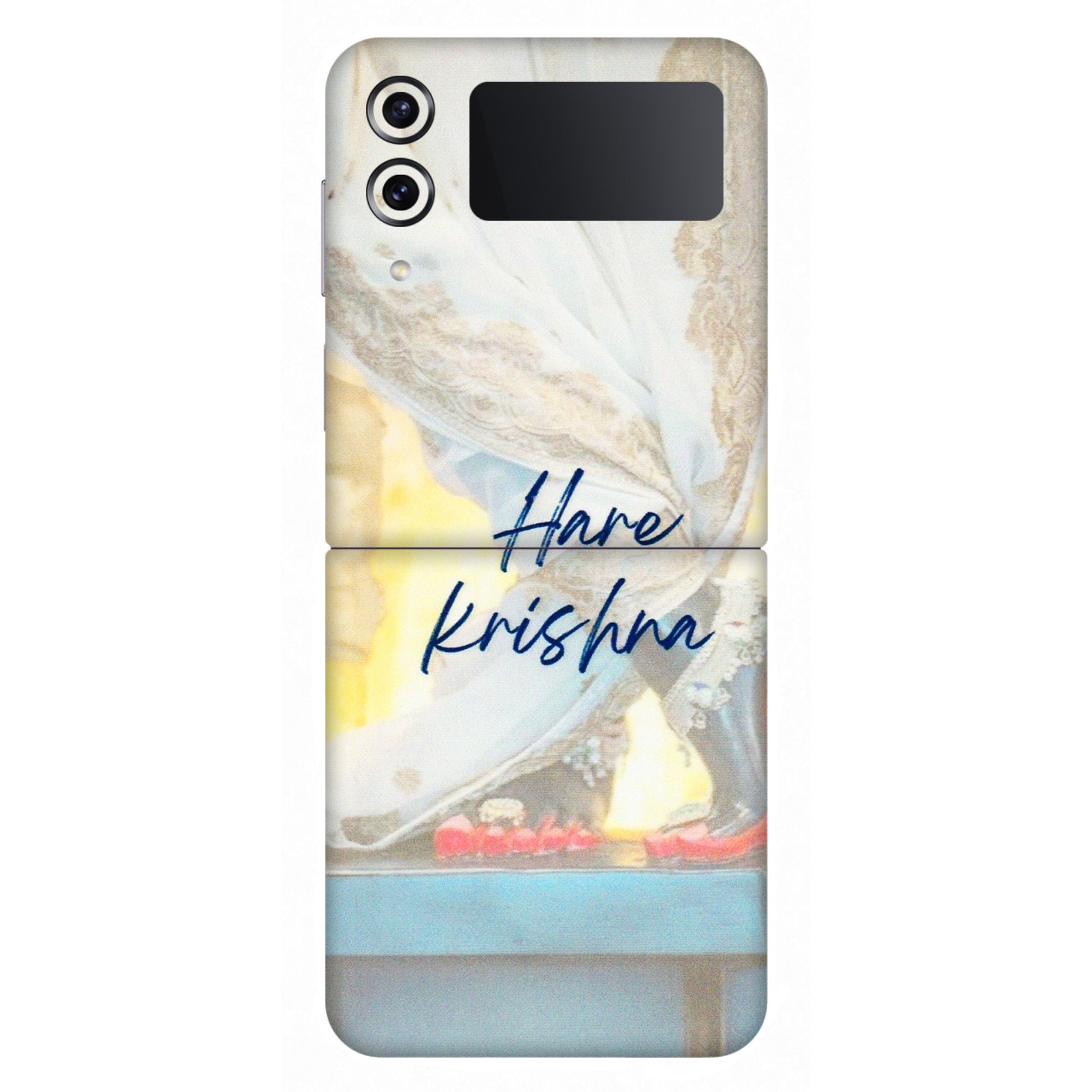 Samsung M/F/Note/Flip and C Phone Skins (All Models) - Hare Krishna - 3D Embossed Finish (L-03) Samsung Galaxy Z Flip 4